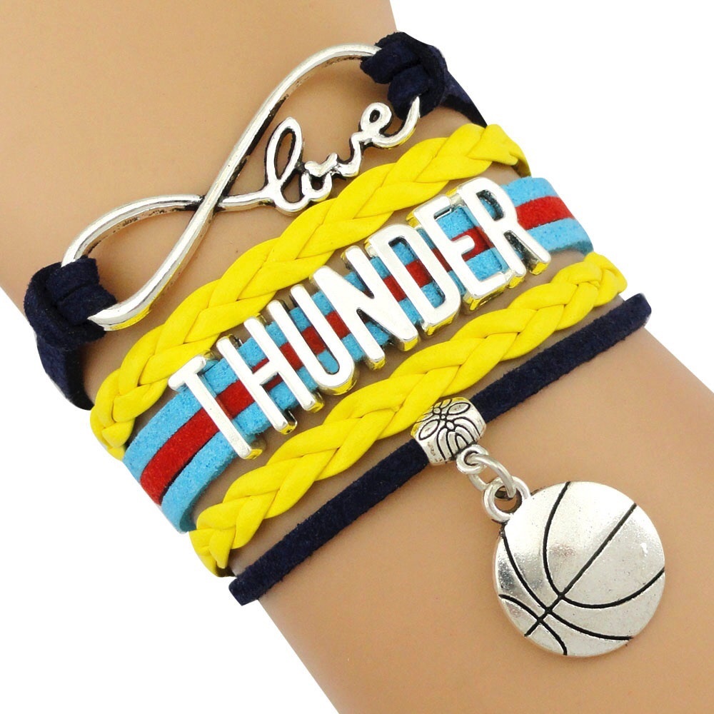Oklahoma City Thunder Adjustable Bracelet NBA